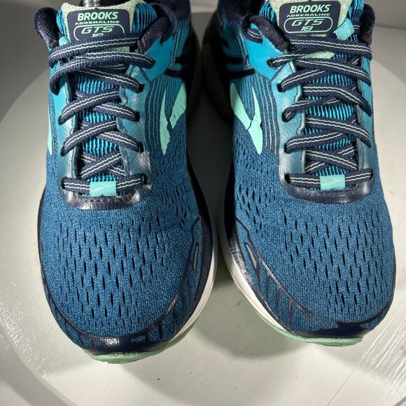 Brooks Adrenaline GTS 18 Womens Size 8 Running Shoes Blue Gym Walking Sneakers - Picture 4 of 12